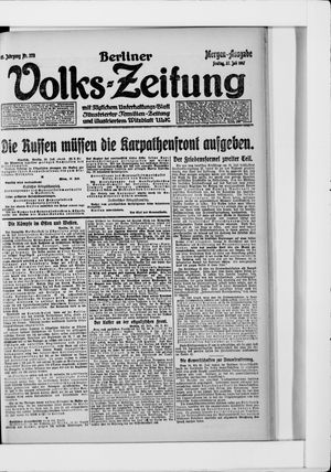 Berliner Volkszeitung vom 27.07.1917