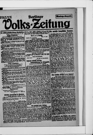Berliner Volkszeitung vom 30.07.1917