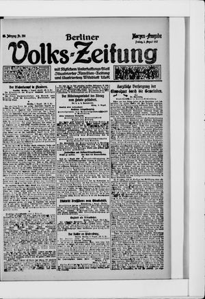 Berliner Volkszeitung on Aug 3, 1917