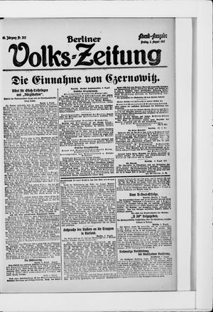 Berliner Volkszeitung on Aug 3, 1917