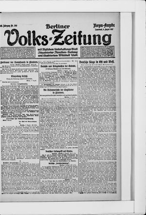 Berliner Volkszeitung vom 04.08.1917