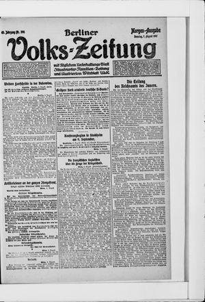 Berliner Volkszeitung vom 07.08.1917