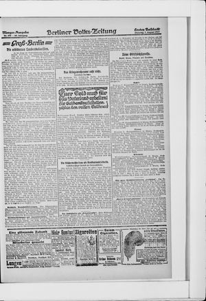 Berliner Volkszeitung vom 07.08.1917