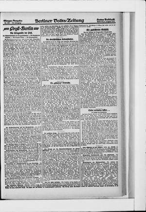 Berliner Volkszeitung vom 08.08.1917