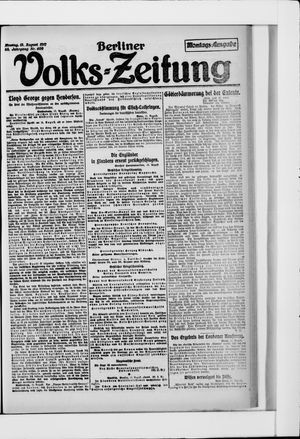 Berliner Volkszeitung vom 13.08.1917