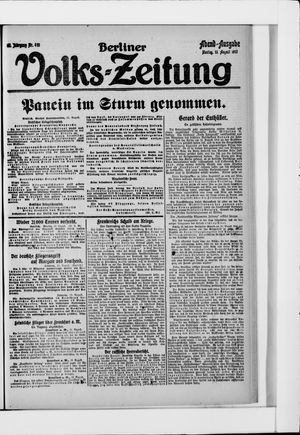 Berliner Volkszeitung vom 13.08.1917