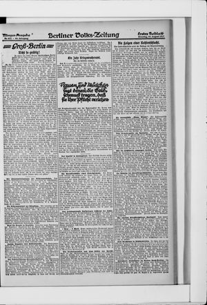 Berliner Volkszeitung vom 14.08.1917
