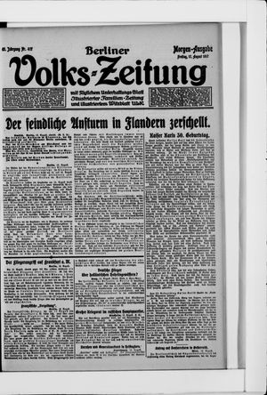 Berliner Volkszeitung vom 17.08.1917