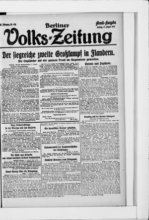 Berliner Volkszeitung vom 17.08.1917