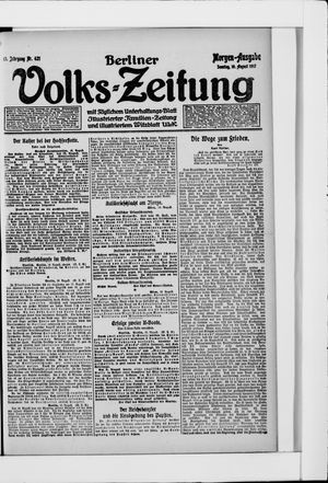 Berliner Volkszeitung vom 19.08.1917
