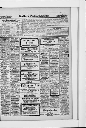 Berliner Volkszeitung on Aug 19, 1917