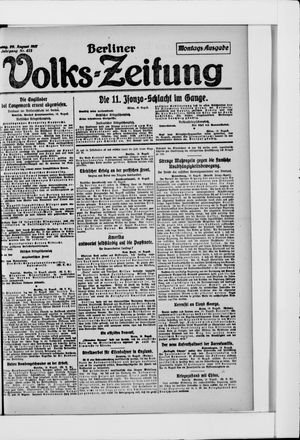 Berliner Volkszeitung vom 20.08.1917