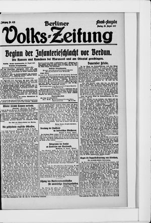 Berliner Volkszeitung vom 20.08.1917