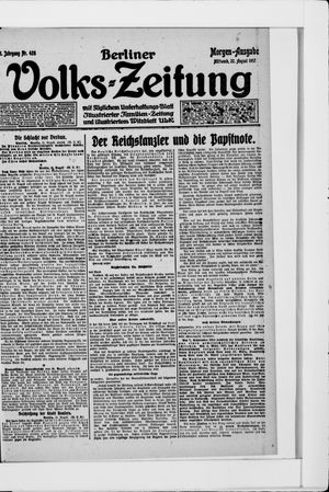 Berliner Volkszeitung vom 22.08.1917
