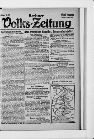 Berliner Volkszeitung vom 27.08.1917