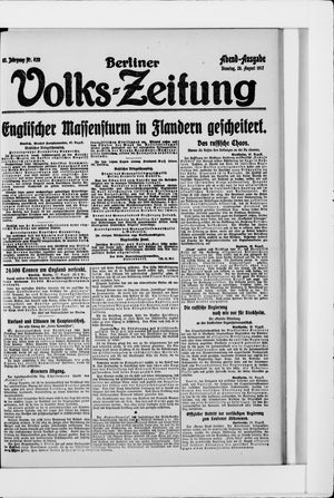 Berliner Volkszeitung vom 28.08.1917