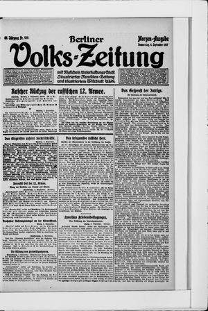 Berliner Volkszeitung vom 06.09.1917