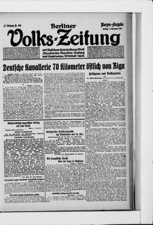 Berliner Volkszeitung vom 07.09.1917