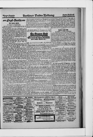 Berliner Volkszeitung vom 07.09.1917