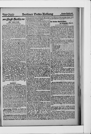 Berliner Volkszeitung vom 08.09.1917
