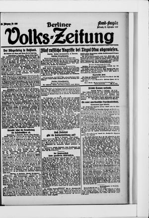 Berliner Volkszeitung vom 12.09.1917