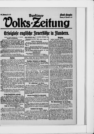 Berliner Volkszeitung vom 18.09.1917