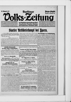 Berliner Volkszeitung vom 19.09.1917