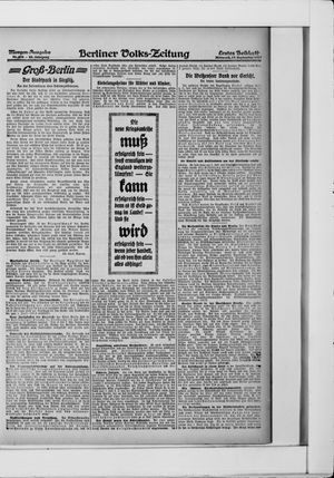 Berliner Volkszeitung vom 19.09.1917