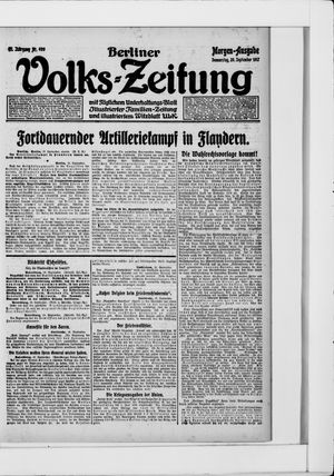 Berliner Volkszeitung vom 20.09.1917