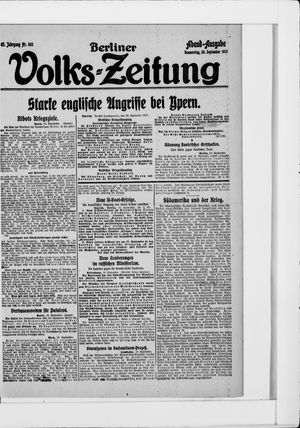 Berliner Volkszeitung vom 20.09.1917