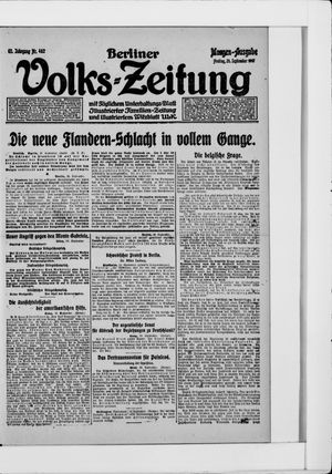 Berliner Volkszeitung vom 21.09.1917