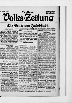 Berliner Volkszeitung vom 24.09.1917