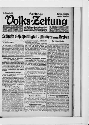 Berliner Volkszeitung vom 25.09.1917