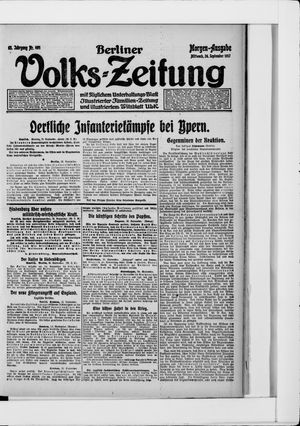Berliner Volkszeitung vom 26.09.1917
