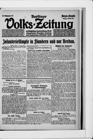 Berliner Volkszeitung vom 02.10.1917