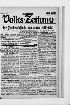 Berliner Volkszeitung vom 04.10.1917