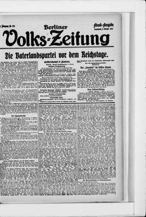 Berliner Volkszeitung vom 06.10.1917