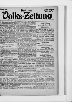 Berliner Volkszeitung vom 08.10.1917
