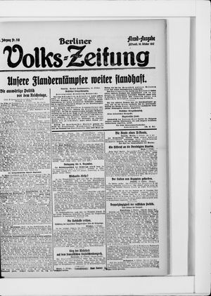 Berliner Volkszeitung on Oct 10, 1917