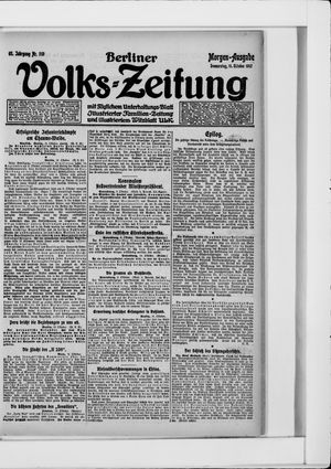 Berliner Volkszeitung vom 11.10.1917