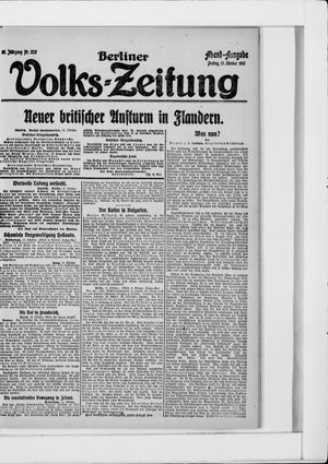 Berliner Volkszeitung vom 12.10.1917