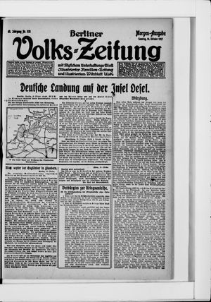 Berliner Volkszeitung vom 14.10.1917