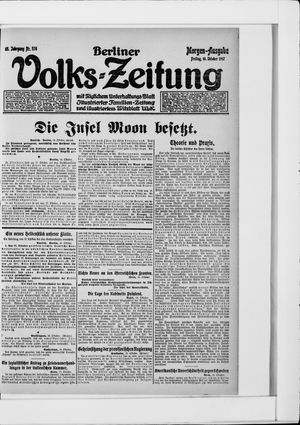 Berliner Volkszeitung vom 19.10.1917