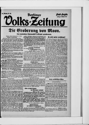 Berliner Volkszeitung vom 19.10.1917