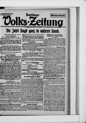 Berliner Volkszeitung vom 22.10.1917