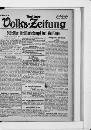 Berliner Volkszeitung vom 22.10.1917
