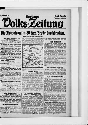Berliner Volkszeitung on Oct 25, 1917