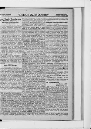 Berliner Volkszeitung vom 27.10.1917