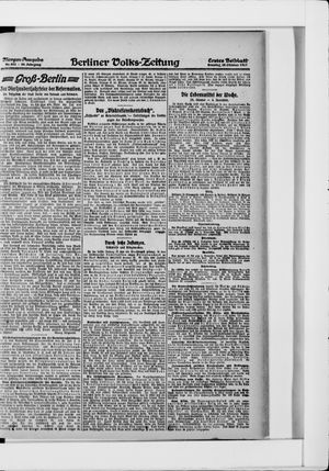 Berliner Volkszeitung vom 28.10.1917