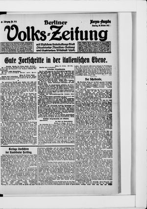 Berliner Volkszeitung vom 30.10.1917